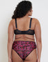 Flirtelle Everyday Full Brief Black Floral Print
