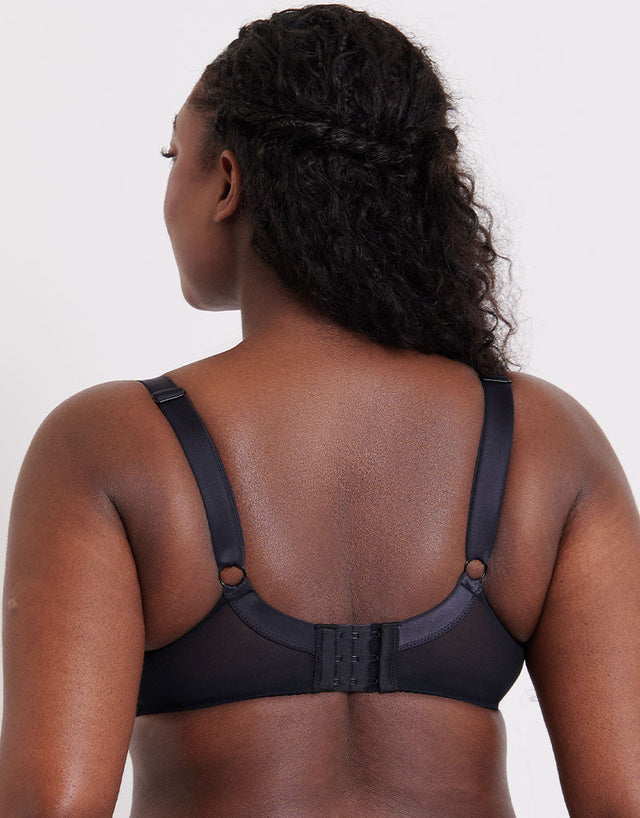 Flirtelle Swirl Balcony Bra Black/Blush