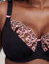 Flirtelle Swirl Balcony Bra Black/Blush
