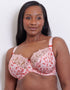 Flirtelle Swirl Balcony Bra Blush/Red Print