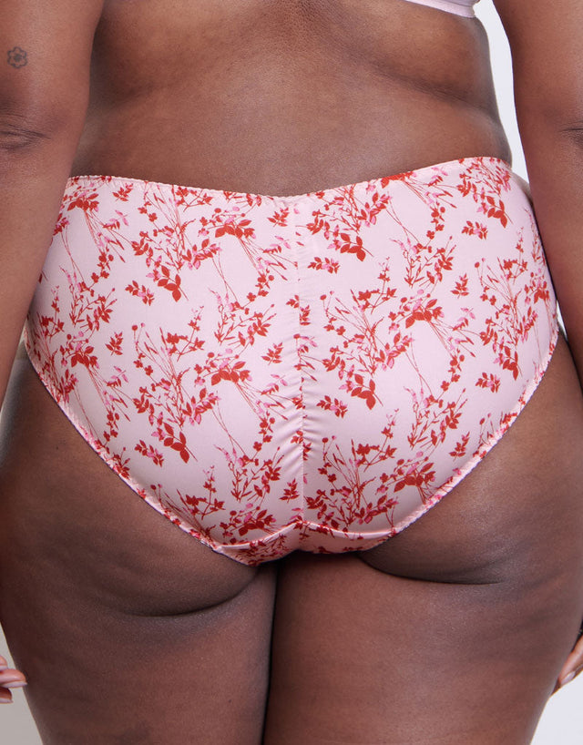 Flirtelle Swirl Brief Blush/Red Print