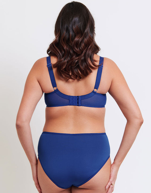 Flirtelle Swirl Balcony Bra Cobalt Blue