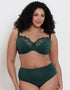 Flirtelle Swirl Balcony Bra Deep Green