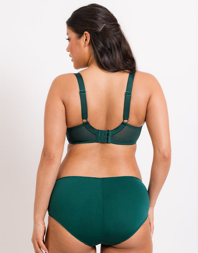 Flirtelle Swirl Balcony Bra Emerald