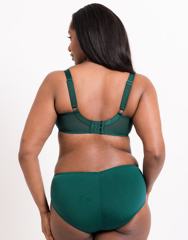 Flirtelle Swirl Balcony Bra Emerald