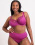 Flirtelle Swirl Balcony Bra & Brief Bundle Orchid