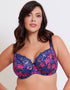 Flirtelle Swirl Balcony Bra Painted Floral Print