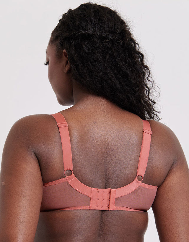 Flirtelle Swirl Balcony Bra Rose