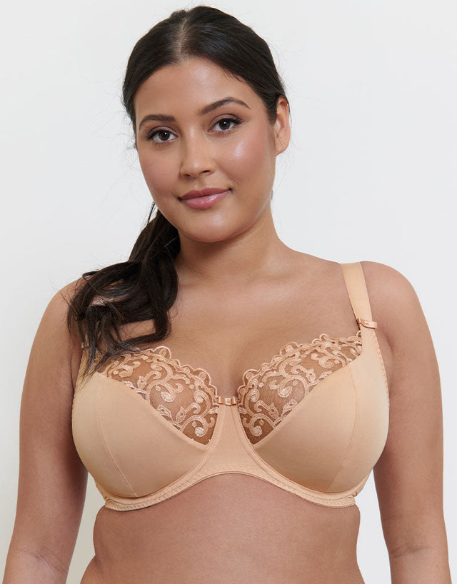 Flirtelle Swirl Balcony Bra Soft Beige