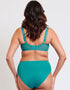 Flirtelle Swirl Balcony Bra Teal Blue