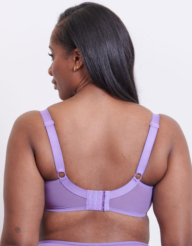 Flirtelle Swirl Balcony Bra Violet Purple