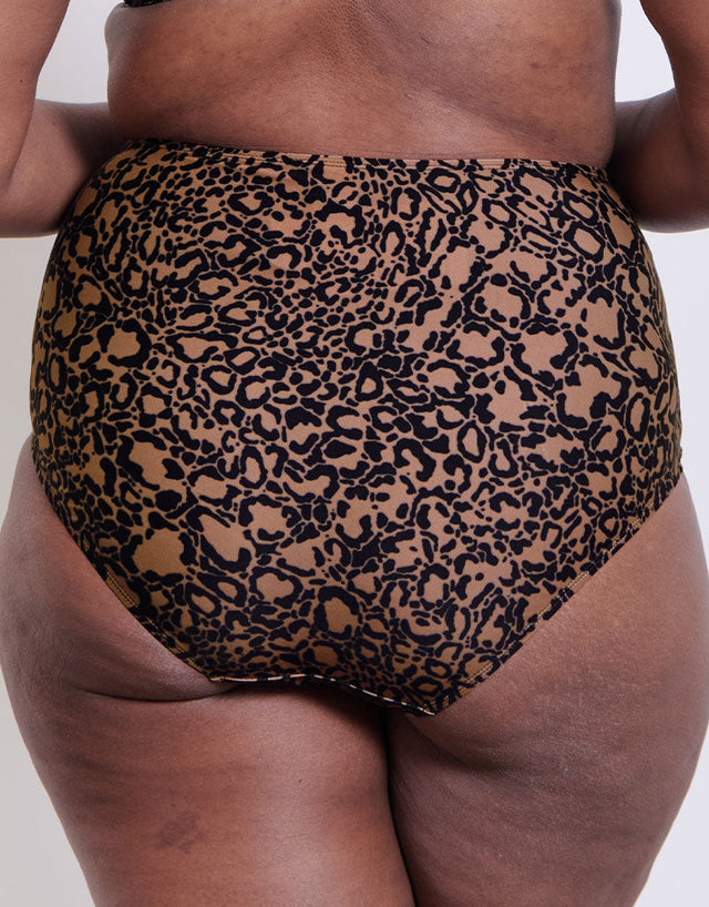 Flirtelle Verona Beach High Waist Bikini Brief Leopard Print