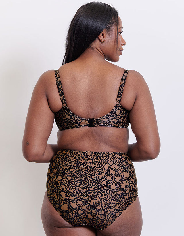 Flirtelle Verona Beach High Waist Bikini Brief Leopard Print