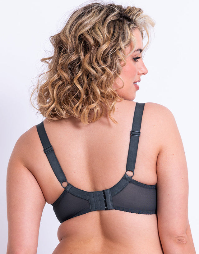 Flirtelle Viola Balcony Bra Dark Grey