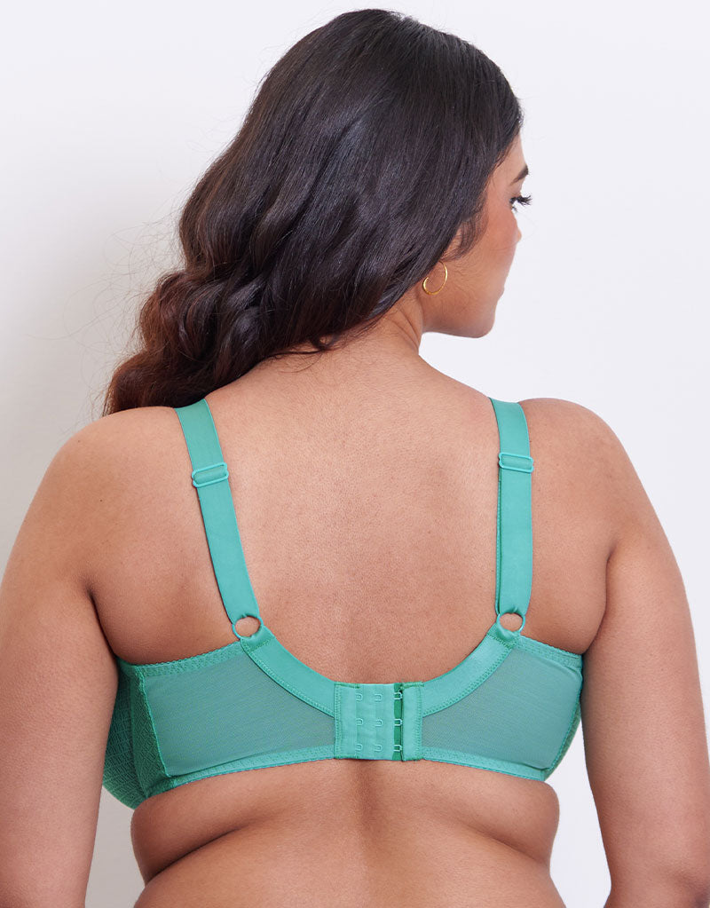 Flirtelle Viola Geo Balcony Bra Bright Teal – Brastop US