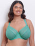 Flirtelle Viola Geo Balcony Bra Bright Teal