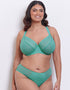 Flirtelle Viola Geo Balcony Bra Bright Teal