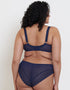 Flirtelle Viola Geo Balcony Bra Navy Blue