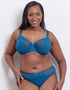 Flirtelle Viola Geo Brazilian Brief Peacock Blue