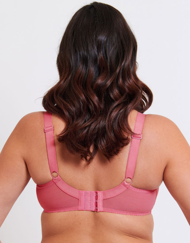 Flirtelle Viola Geo Balcony Bra Rose Pink