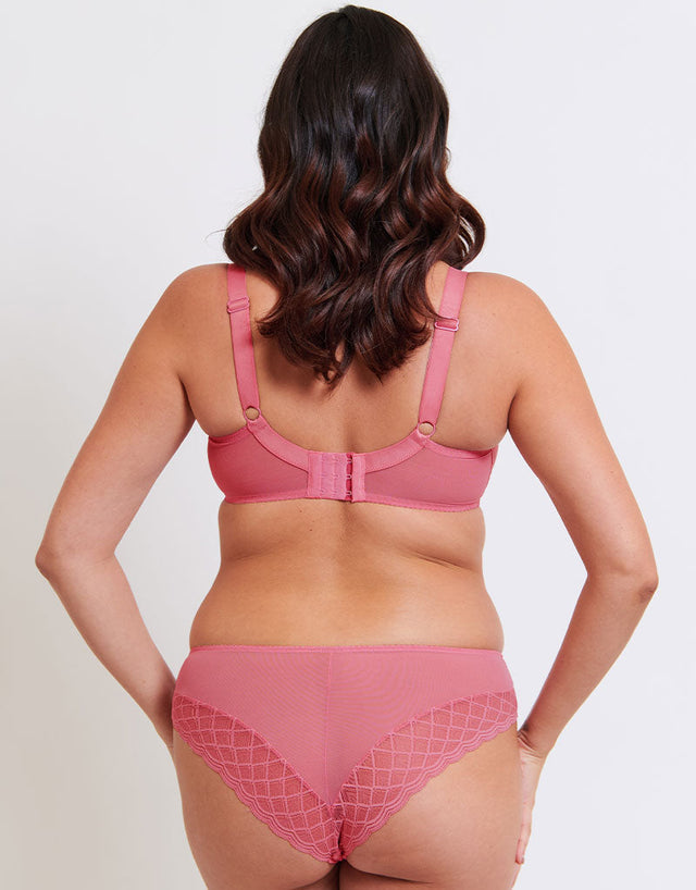 Flirtelle Viola Geo Balcony Bra Rose Pink