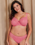 Flirtelle Viola Geo Balcony Bra Rose Pink