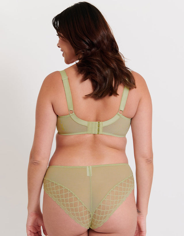 Flirtelle Viola Geo Balcony Bra Soft Sage