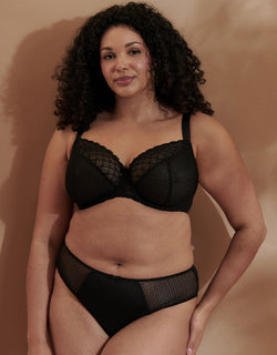 Flirtelle Viola Geo Balcony Bra Black