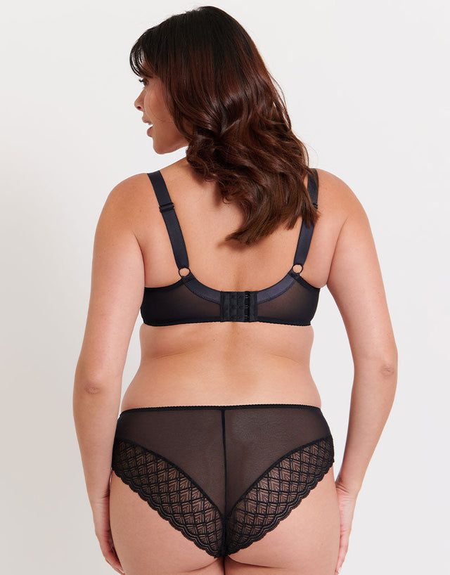 Flirtelle Viola Geo Balcony Bra Black