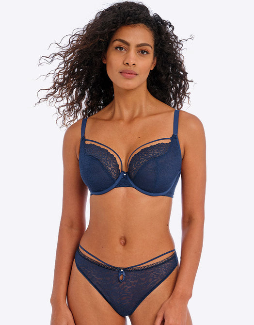 Freya Catwalk Plunge Bra Midnight Blue