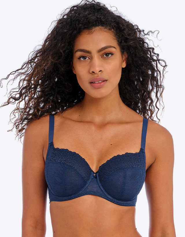 Freya Catwalk Side Support Balcony Bra Midnight Blue