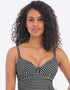 Freya Check In Plunge Tankini Top Monochrome
