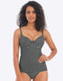 Freya Check In Plunge Tankini Top Monochrome