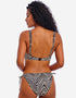 Freya Fiji Falls High Apex Plunge Bikini Top Black Stripe