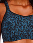 Freya Active High Octane Sports Bra Midnight Blue Leopard Print