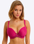 Freya Laurine Moulded Plunge T-Shirt Bra Raspberry Pink