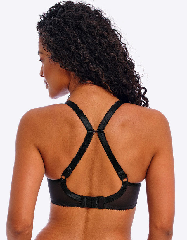 Freya Loveland Moulded Plunge T-Shirt Bra Boudoir Black