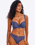 Freya Loveland Moulded Plunge T-Shirt Bra Boudoir Dusk Blue