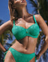 Freya Nomad Nights Padded Sweetheart Bikini Top Marine Green