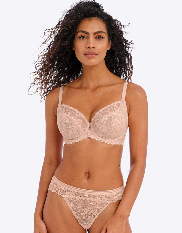 Freya Offbeat Plunge Bra Natural Beige