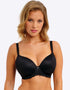 Freya Offbeat Moulded Plunge Bra Black
