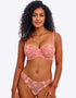 Freya Offbeat Decadence Side Support Bra Sunset Coral Pink