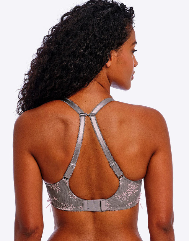 Freya Offbeat Decadence Side Support Bra Grey/Pink