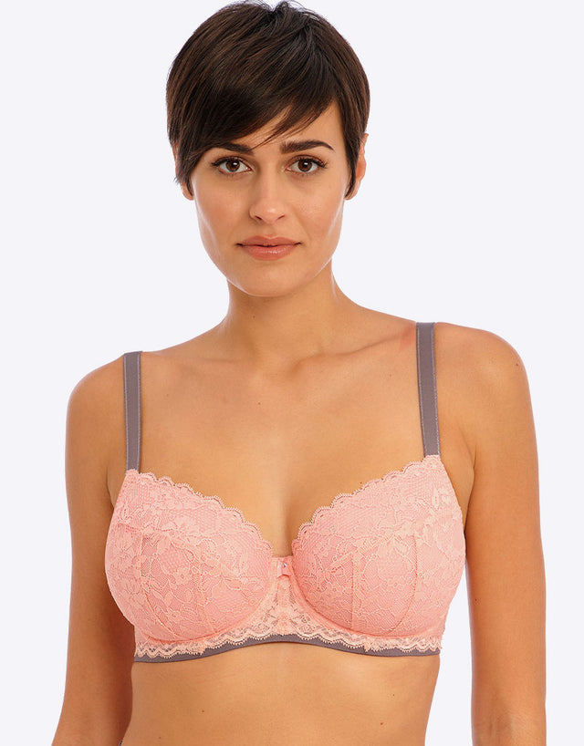 Freya Offbeat Padded Half Cup Bra Rosehip Pink