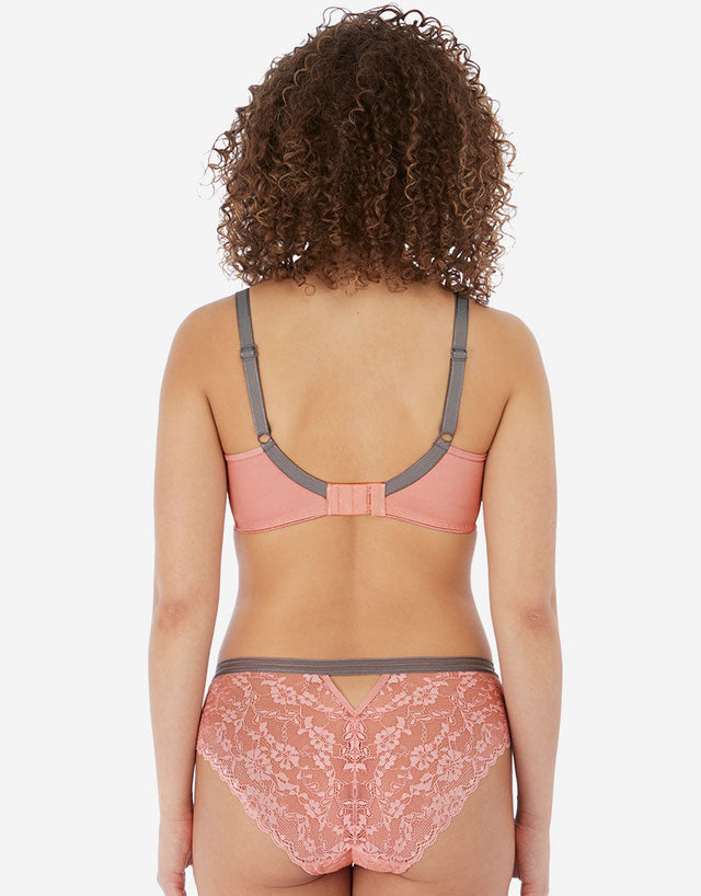 Freya Offbeat Moulded Plunge Bra Rosehip Pink