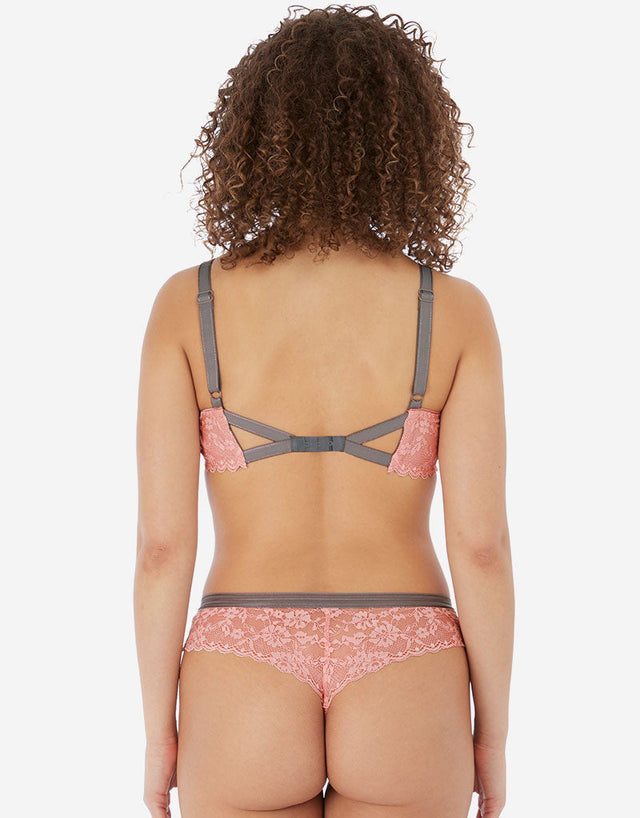 Freya Offbeat Brazilian Brief Rosehip Pink
