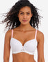 Freya Offbeat Moulded Plunge Bra White