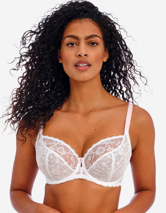 Freya Offbeat Plunge Bra White