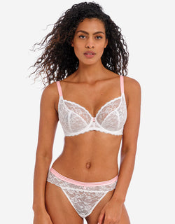 Freya Offbeat Plunge Bra White