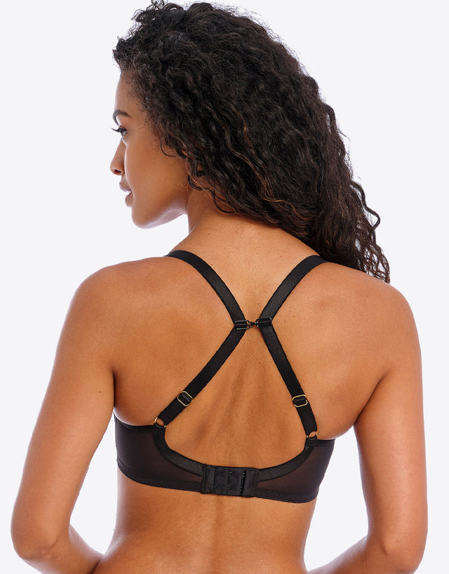 Freya Show-Off Moulded Plunge Bra Black